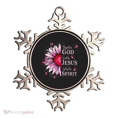 Blessed By God Loved By Jesus Sunflower  Ornament