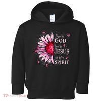Blessed By God Loved By Jesus Sunflower  Toddler Hoodie thumb 0
