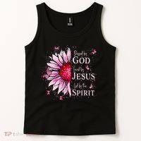 Blessed By God Loved By Jesus Sunflower  Tank Top thumb 2