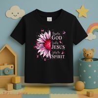 Blessed By God Loved By Jesus Sunflower  Toddler T-Shirt thumb 3
