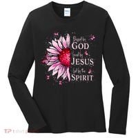 Blessed By God Loved By Jesus Sunflower  Women's Long Sleeve Shirt thumb 0
