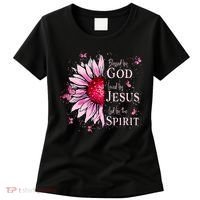 Blessed By God Loved By Jesus Sunflower  Women's T-Shirt thumb 0
