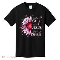 Blessed By God Loved By Jesus Sunflower  Kids T-Shirt thumb 0