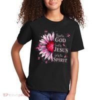 Blessed By God Loved By Jesus Sunflower  Kids T-Shirt thumb 2