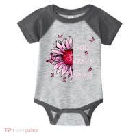Blessed By God Loved By Jesus Sunflower  Infant Baby Jersey Bodysuit thumb 0