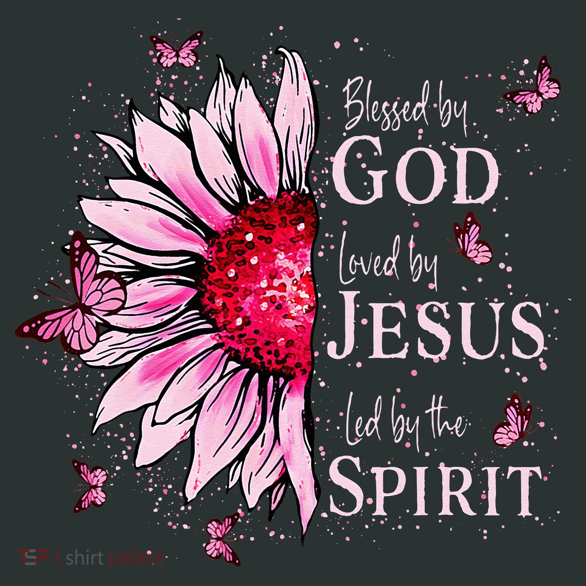 Blessed By God Loved By Jesus Sunflower  Infant Baby Jersey Bodysuit