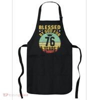 Blessed By GOD For 76 Years Of Being Awesome 76 Birthday Apron thumb 0