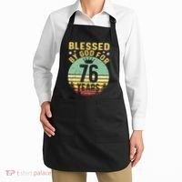 Blessed By GOD For 76 Years Of Being Awesome 76 Birthday Apron thumb 2