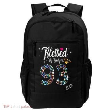 Blessed By God For 93 Years 93rd Birthday Anniversary Backpack