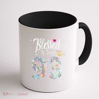 Blessed By God For 93 Years 93rd Birthday Anniversary Coffee Mug thumb 1