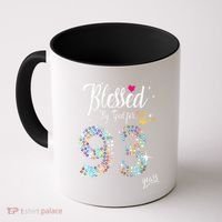 Blessed By God For 93 Years 93rd Birthday Anniversary Coffee Mug thumb 0