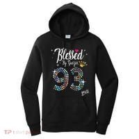 Blessed By God For 93 Years 93rd Birthday Anniversary Women's Hoodie thumb 0
