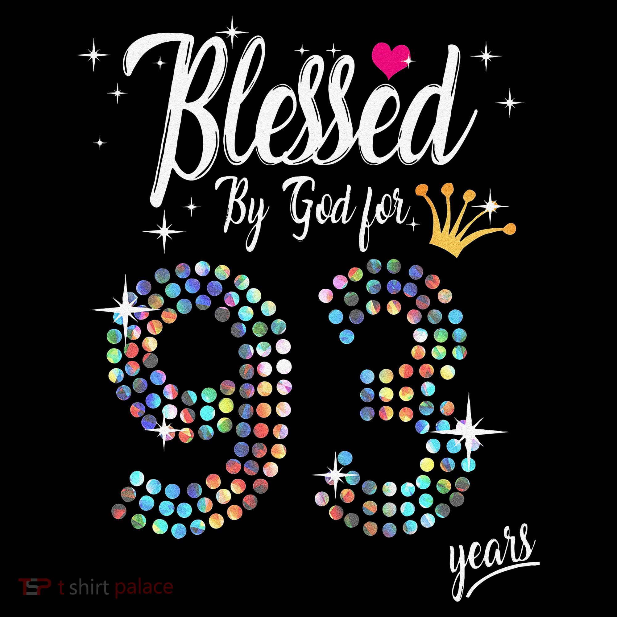 Blessed By God For 93 Years 93rd Birthday Anniversary Women's Hoodie