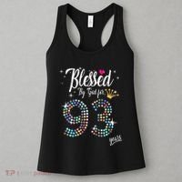 Blessed By God For 93 Years 93rd Birthday Anniversary Women's Tank Top thumb 3