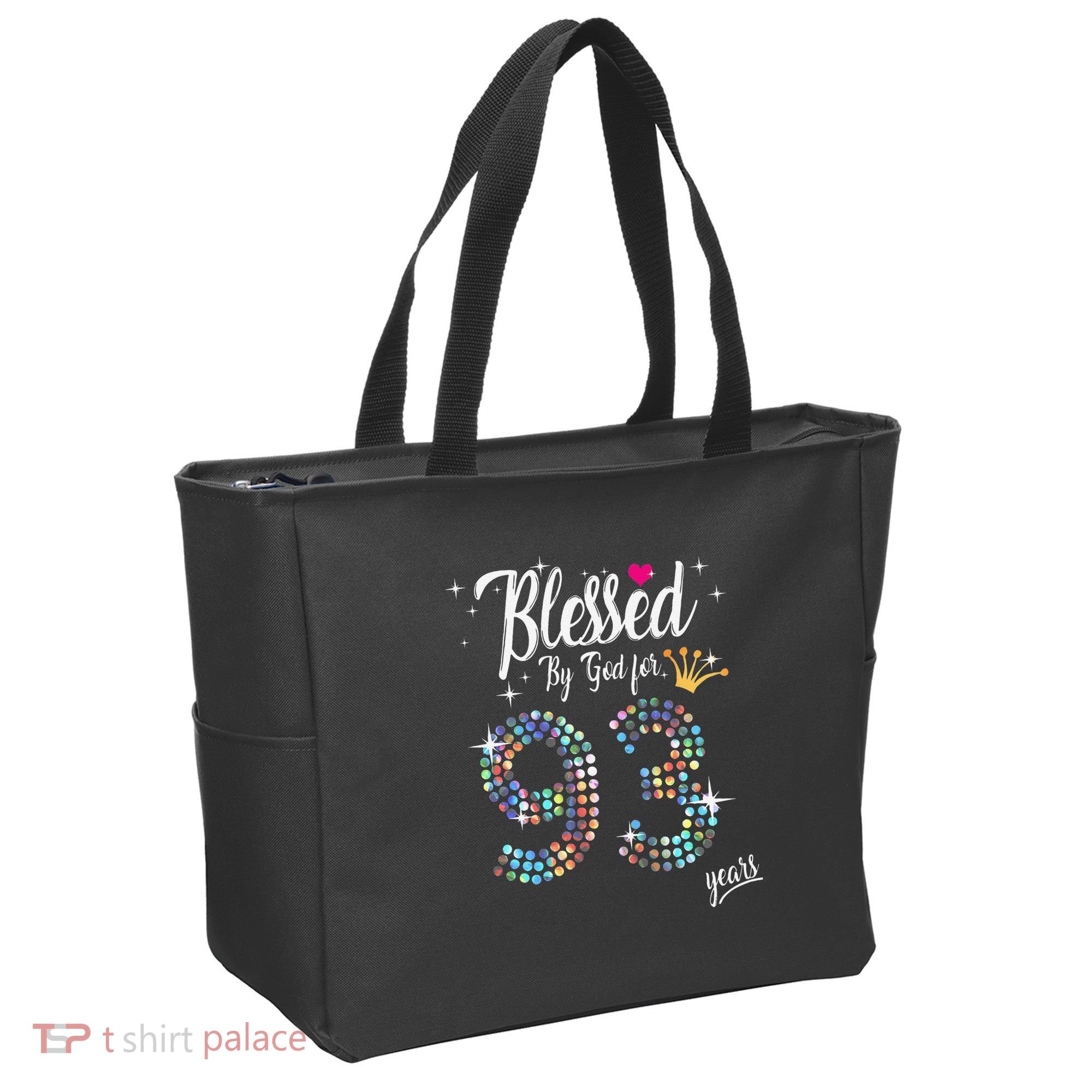 Blessed By God For 93 Years 93rd Birthday Anniversary Tote Bag