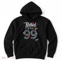 Blessed By God For 99 Years 99th Birthday Anniversary Hoodie thumb 0