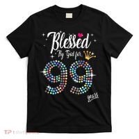 Blessed By God For 99 Years 99th Birthday Anniversary T-Shirt thumb 0