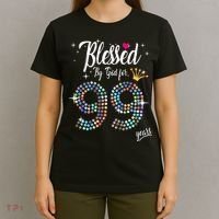 Blessed By God For 99 Years 99th Birthday Anniversary T-Shirt thumb 4