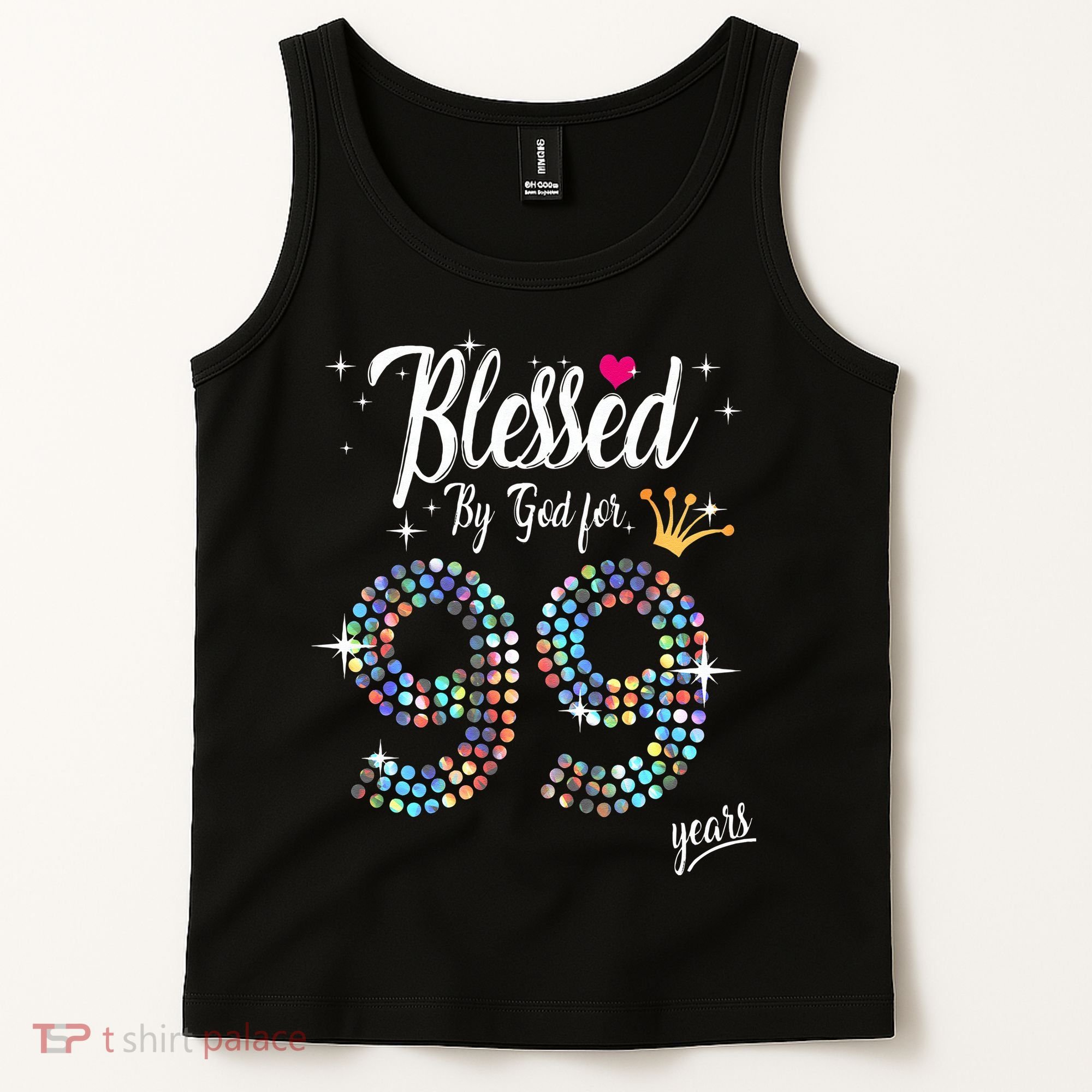 Blessed By God For 99 Years 99th Birthday Anniversary Tank Top