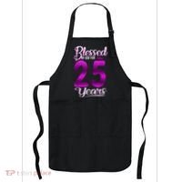 Blessed by God for 25 Years Old 25th Birthday Present Gifts Crown Apron thumb 0