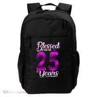 Blessed by God for 25 Years Old 25th Birthday Present Gifts Crown Backpack thumb 0
