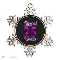 Blessed by God for 25 Years Old 25th Birthday Present Gifts Crown Ornament thumb 0