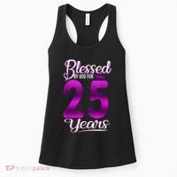 Blessed by God for 25 Years Old 25th Birthday Present Gifts Crown Women's Tank Top thumb 0
