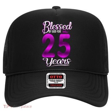 Blessed by God for 25 Years Old 25th Birthday Present Gifts Crown Hat