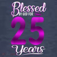 Blessed by God for 25 Years Old 25th Birthday Present Gifts Crown Tank Top thumb 6