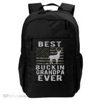 Best Bucking Grandpa Ever Camouflage Us Flag Deer Hunting Backpack thumb 0