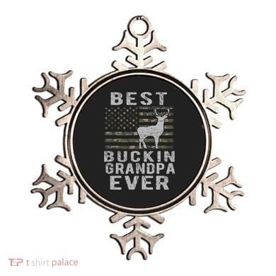 Best Bucking Grandpa Ever Camouflage Us Flag Deer Hunting Ornament