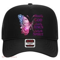 Blessed By God Loved By Jesus Butterfly Christian Hat thumb 0