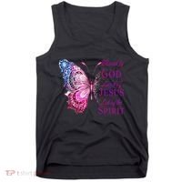 Blessed By God Loved By Jesus Butterfly Christian Tank Top thumb 0