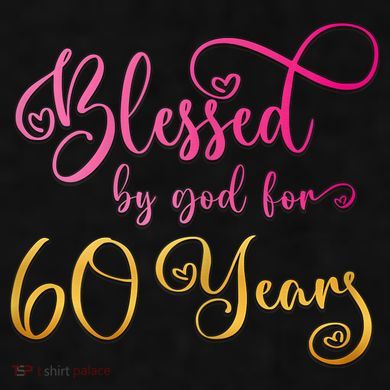 Blessed By God For 60 Years Old Wo 60th Birthday Ladies PosiCharge Tri-Blend Wicking Tank