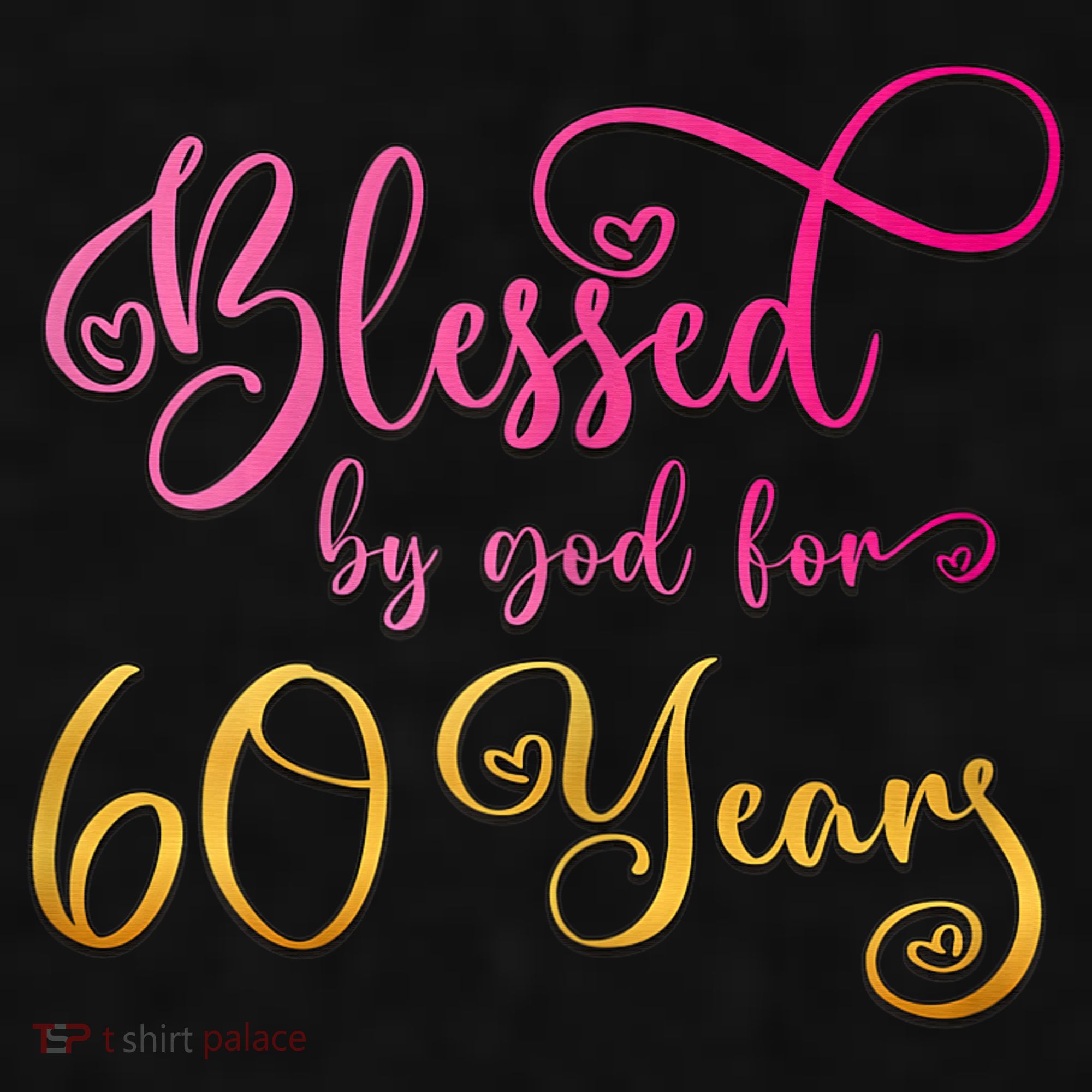 Blessed By God For 60 Years Old Wo 60th Birthday Ladies PosiCharge Tri-Blend Wicking Tank