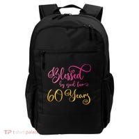 Blessed By God For 60 Years Old Wo 60th Birthday Backpack thumb 0
