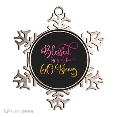 Blessed By God For 60 Years Old Wo 60th Birthday Ornament