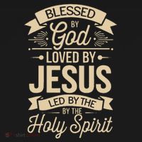 Blessed By God Loved By Jesus Led By The Holy Spirit Women's Hoodie thumb 2