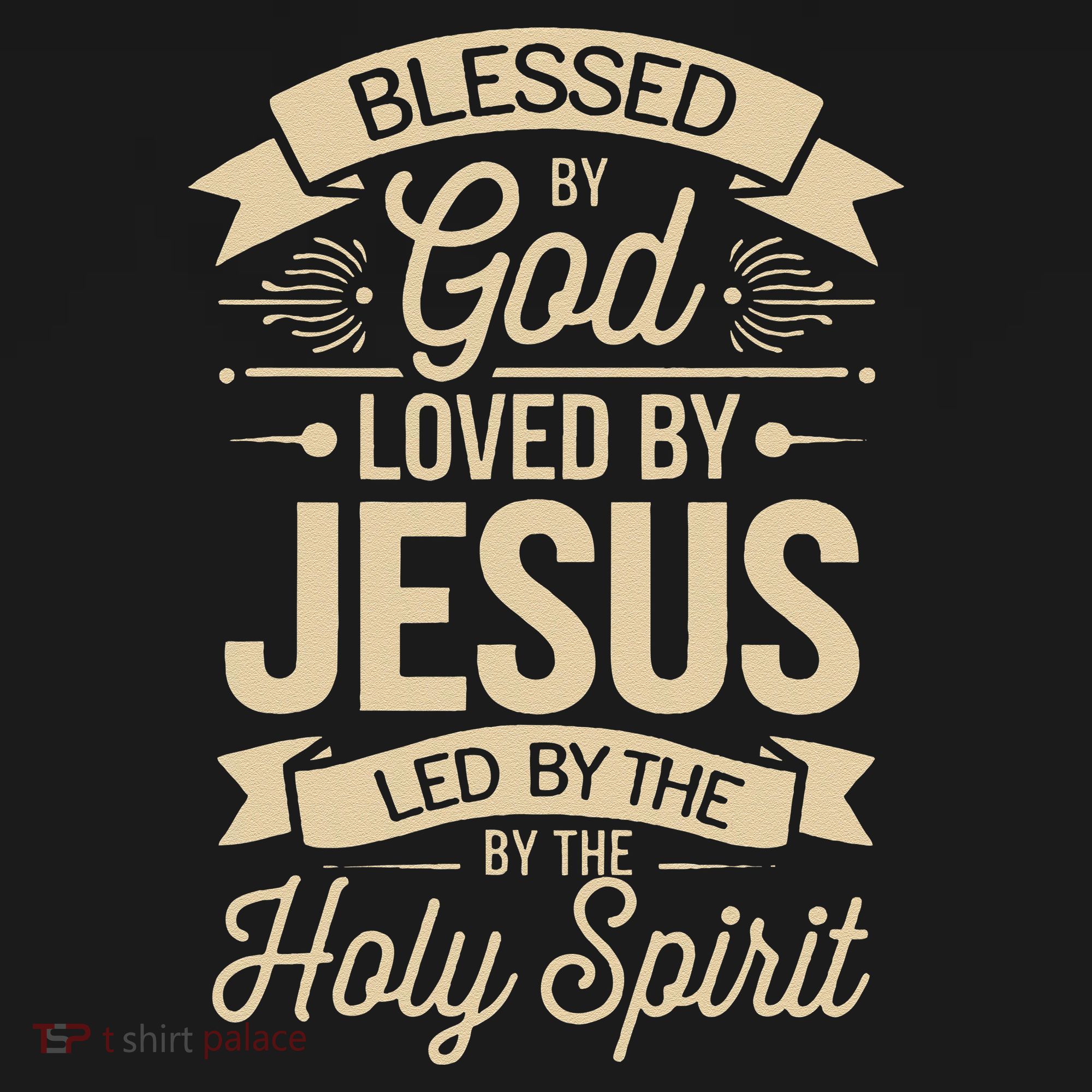Blessed By God Loved By Jesus Led By The Holy Spirit Women's Hoodie