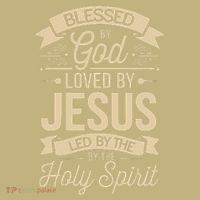 Blessed By God Loved By Jesus Led By The Holy Spirit Mousepad thumb 1