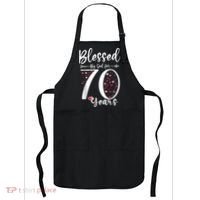 Blessed by God For 70 Years Old 70th Birthday Gift For Wo Apron thumb 0