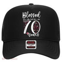 Blessed by God For 70 Years Old 70th Birthday Gift For Wo Hat thumb 0