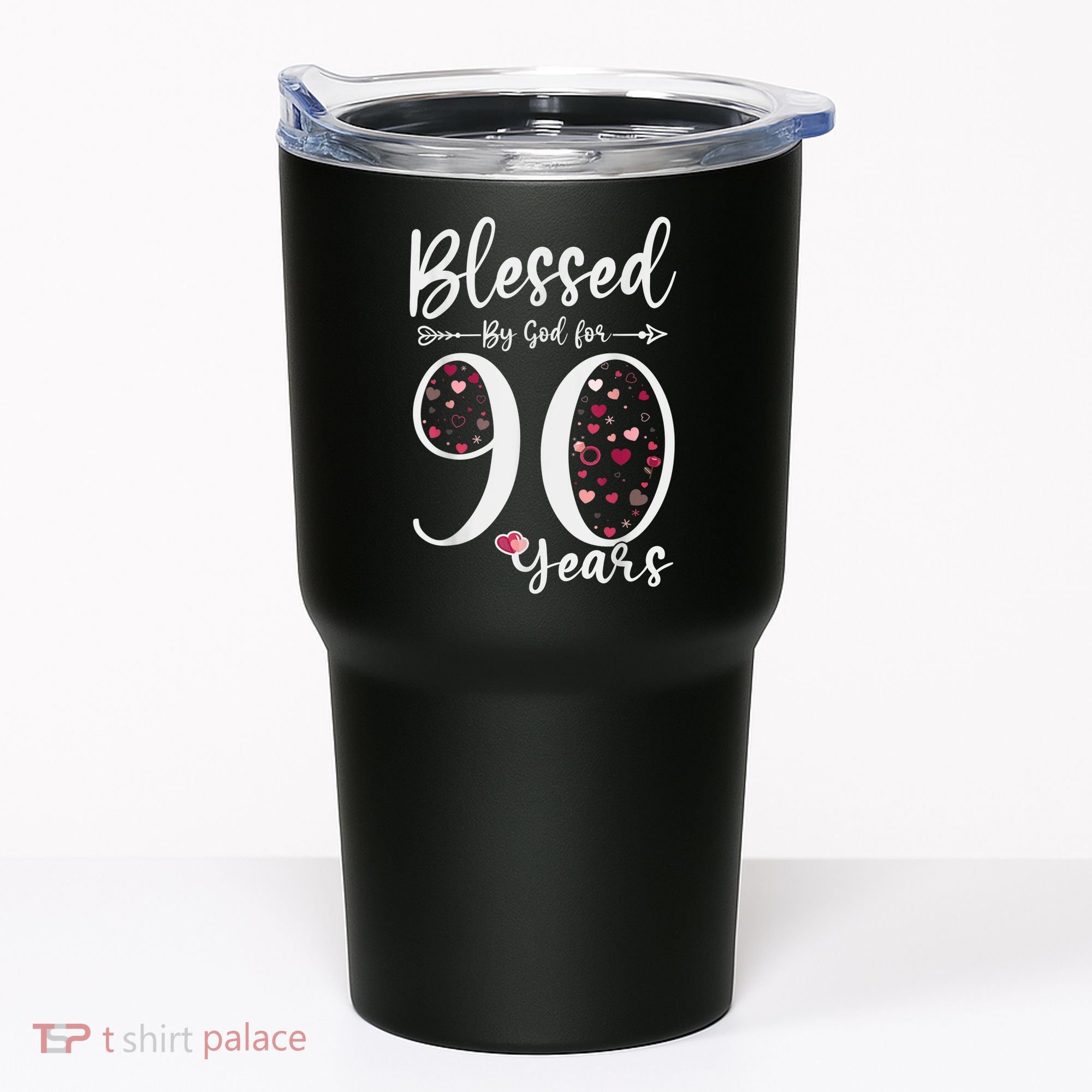 Blessed by God For 90 Years Old 90th Birthday Gift For Wo Tumbler