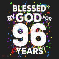 Blessed By God For 96 Years Gift Happy 96th Birthday Gift Women's Sweatshirt thumb 2