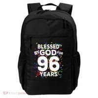 Blessed By God For 96 Years Gift Happy 96th Birthday Gift Backpack thumb 0
