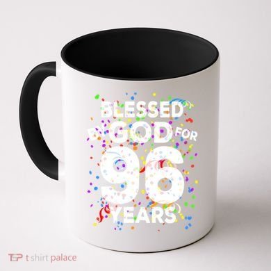 Blessed By God For 96 Years Gift Happy 96th Birthday Gift Coffee Mug