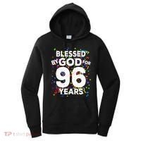 Blessed By God For 96 Years Gift Happy 96th Birthday Gift Women's Hoodie thumb 0