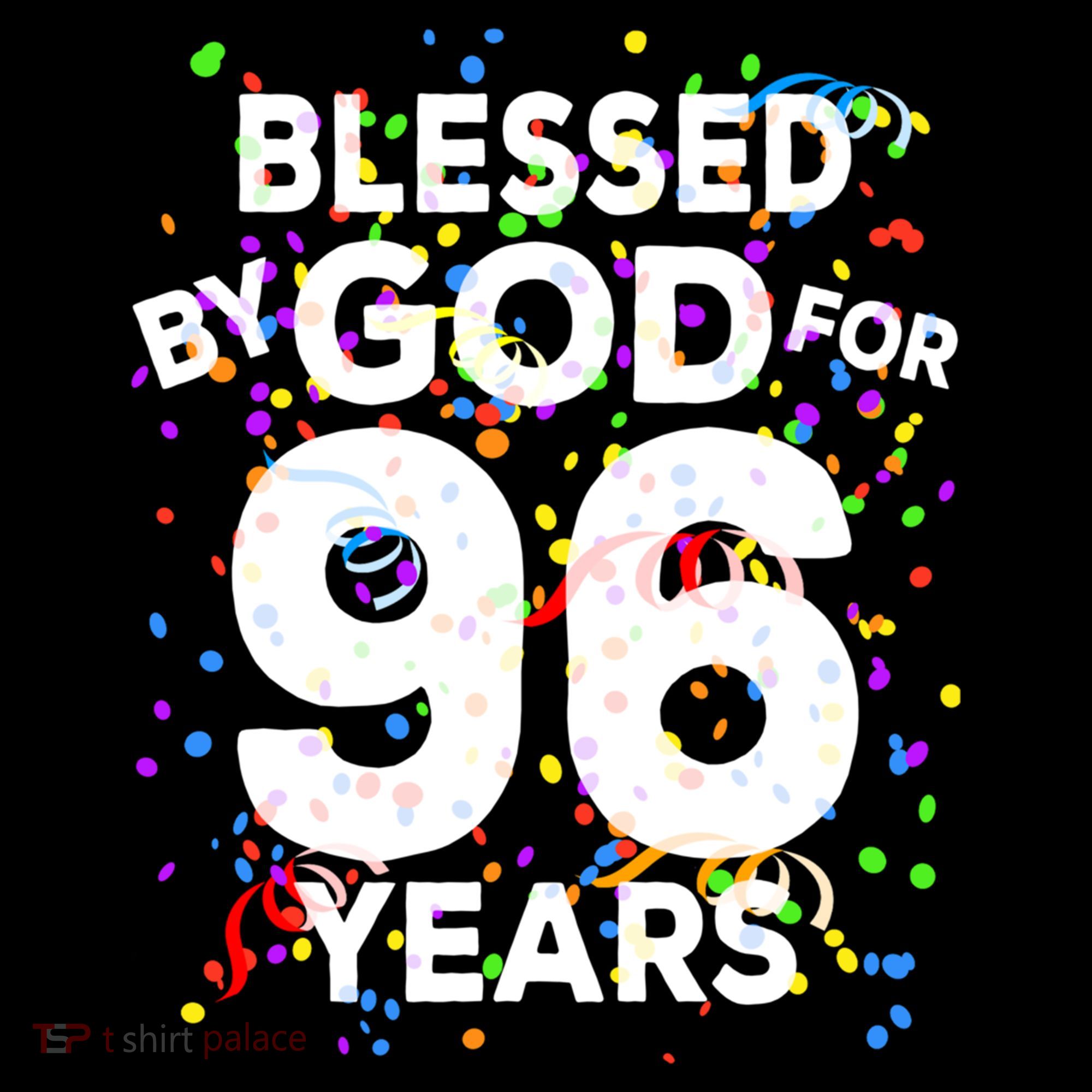 Blessed By God For 96 Years Gift Happy 96th Birthday Gift Women's Hoodie