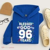 Blessed By God For 96 Years Gift Happy 96th Birthday Gift Hoodie thumb 4
