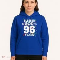 Blessed By God For 96 Years Gift Happy 96th Birthday Gift Hoodie thumb 5